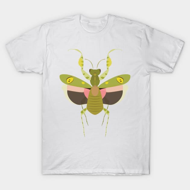 Indian Flower Mantis T-Shirt by AnNuttin